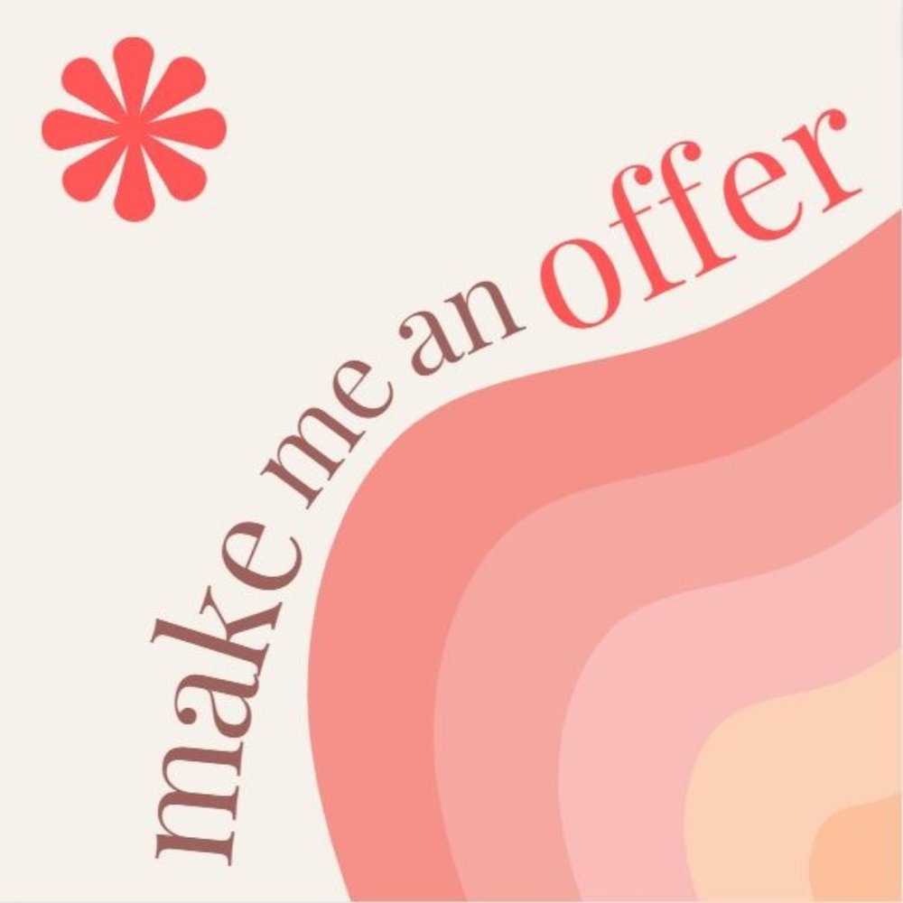 🦋 Happy to consider offers! I don't bite. Drop me a comment! 🥰